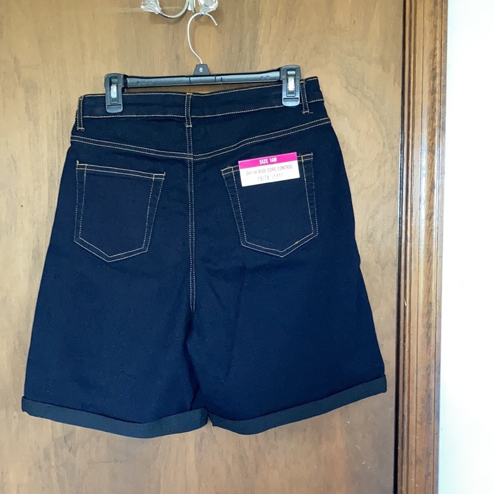 Faith Jeans short sky hi rise core control cuffed jean short 14W - Picture 8 of 16